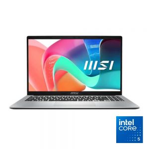 MSI Modern 15 F1MG Thin and Light Laptop | 15.6 Inch FHD IPS | Intel Core 5-120U | 8GB RAM | 512GB SSD | Intel® Graphics | White Backlit Keyboard | Urban Silver 