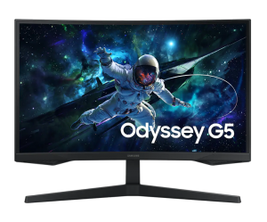 Samsung Odyssey G5 G55C 27 Inch QHD Gaming Monitor With 1000R Curved Screen, 165hz, AMD FreeSync, HDR 10, LS27CG552EMXEG 