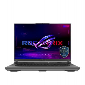 Asus ROG Strix G16 G614PH-RV161W(2025) Gaming Laptop | AMD R9 8940HX| DDR5 16GB | 1TB PCIe® 4.0 NVMe™ SSD | GeForce RTX 5050 8GB | 16-inch (1920 × 1200) 16:10 WUXGA| Windows 11 | ROG Backpack | Eclipse Gray