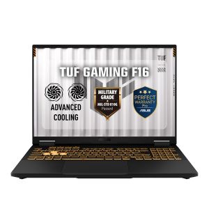 ASUS TUF Gaming  F16 2025 FX608JHI-TU657W Gaming Laptop, Intel Core I7 14650HX, 512GB SSD, 16GB RAM, 16 Inch, WUXGA, IPS, NVIDIA GeForce RTX 5050 8GB GDDR6, Windows 11 - Jaeger Gray